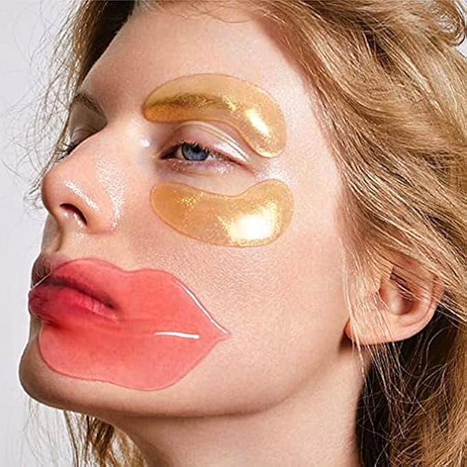 Khazna 20 PCS LIP MASK, MOISTURIZING/PLUMPING LIP MASK, RESTORES MOISTURE MASK FOR DRY LIPS AND LINES OVERNIGHT CARE, GEL TREATMENT MASKS, LIP MASK FOR WOMEN, LIP MASKS FOR DRY LIPS - Image 2
